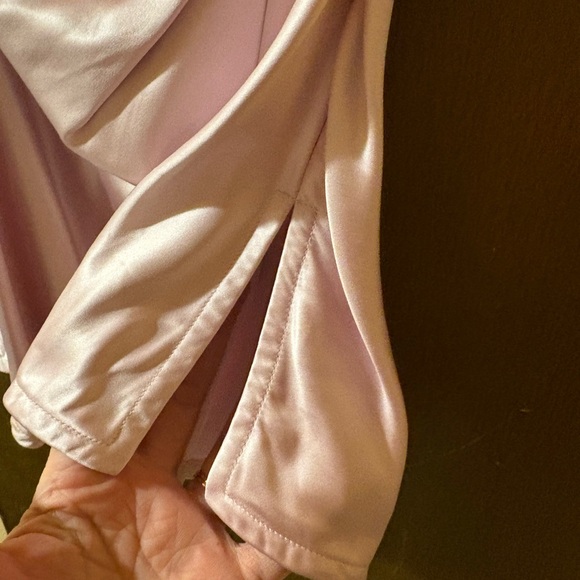 Helmut Lang Pink Drape Satin Mini Dress - Picture 8 of 8